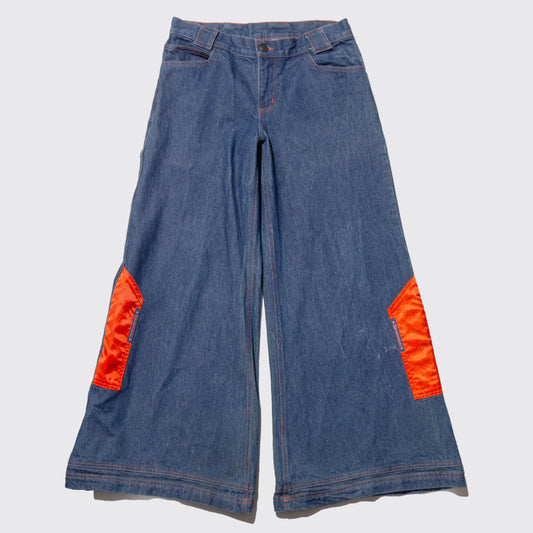 vintage 90's sinnamor wide rave jeans