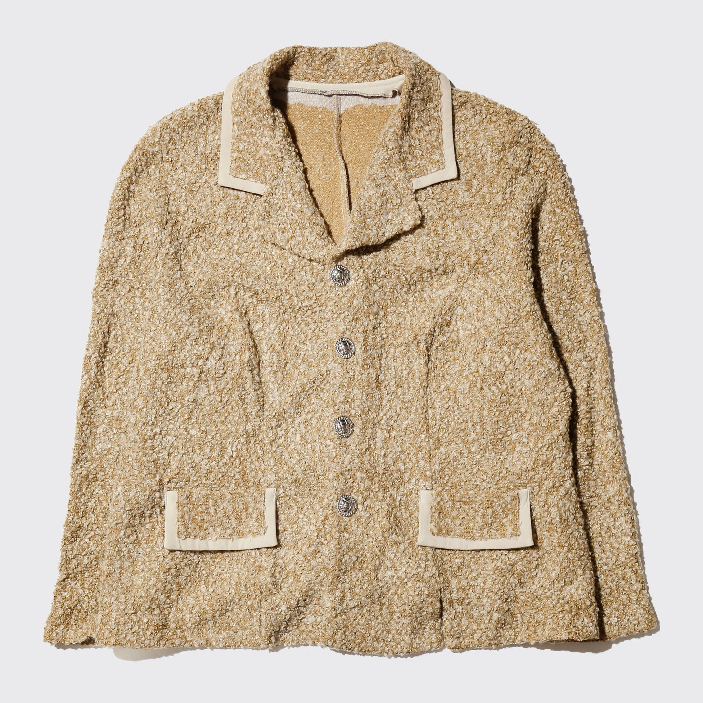 vintage 4b boucle tweed jacket