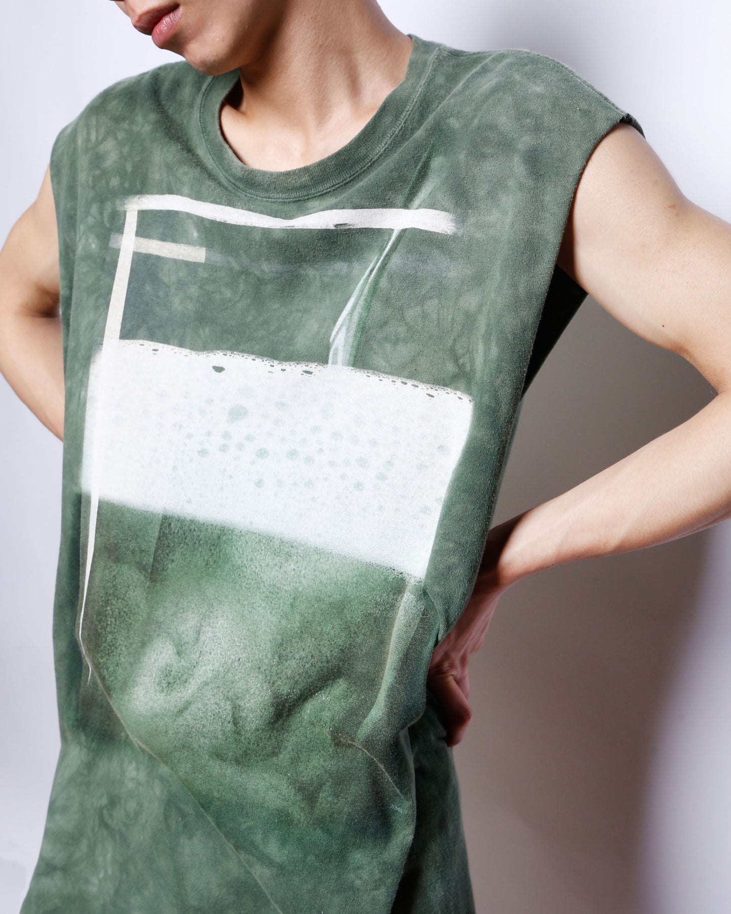 vintage 00's blured n/s t-shirt