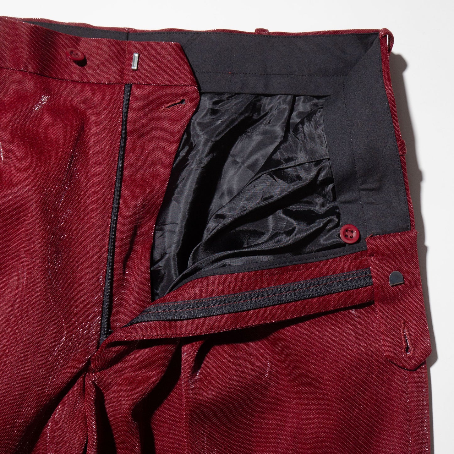 vintage glossy wide slacks