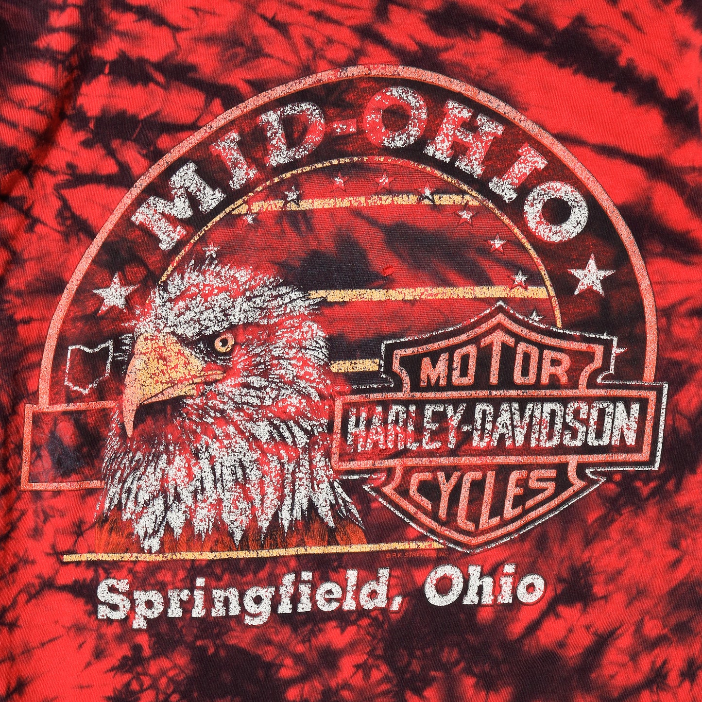 vintage 90’s harley davidson r.k. stratman magma t-shirt