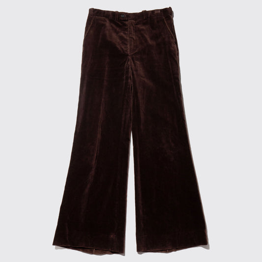 vintage 70's wide velvet flare slacks