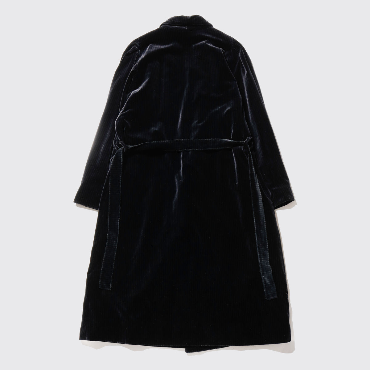vintage euro stripe velvet double breasted coat