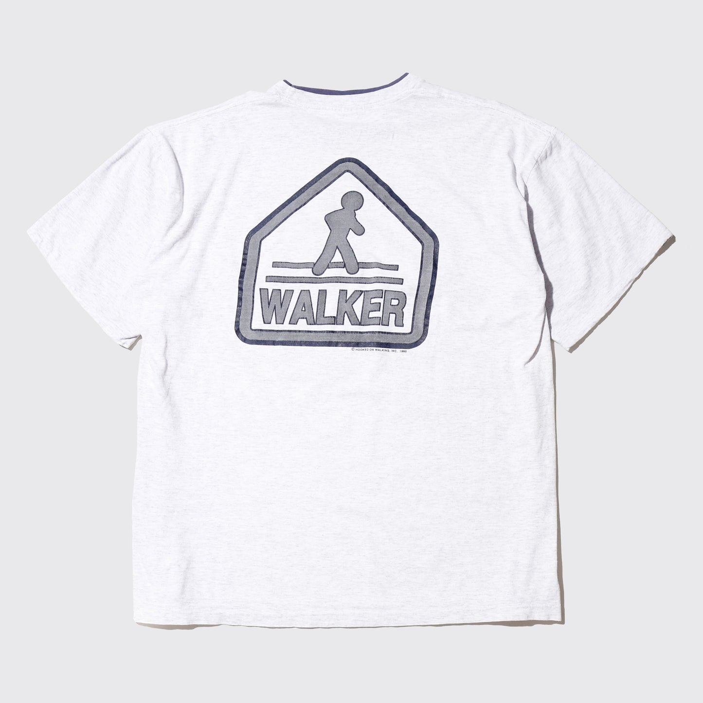 vintage just1990’s “walker” hooked on walking inc. t-shirt