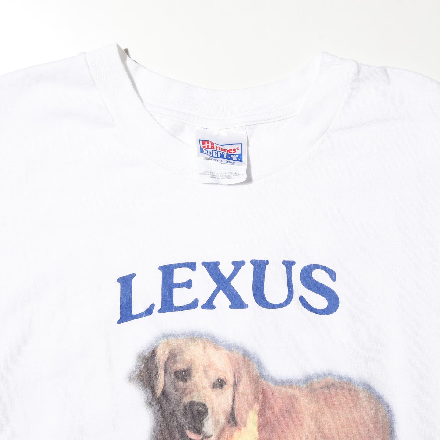 vintage just2000’s "Lexus" golden retriever t-shirt