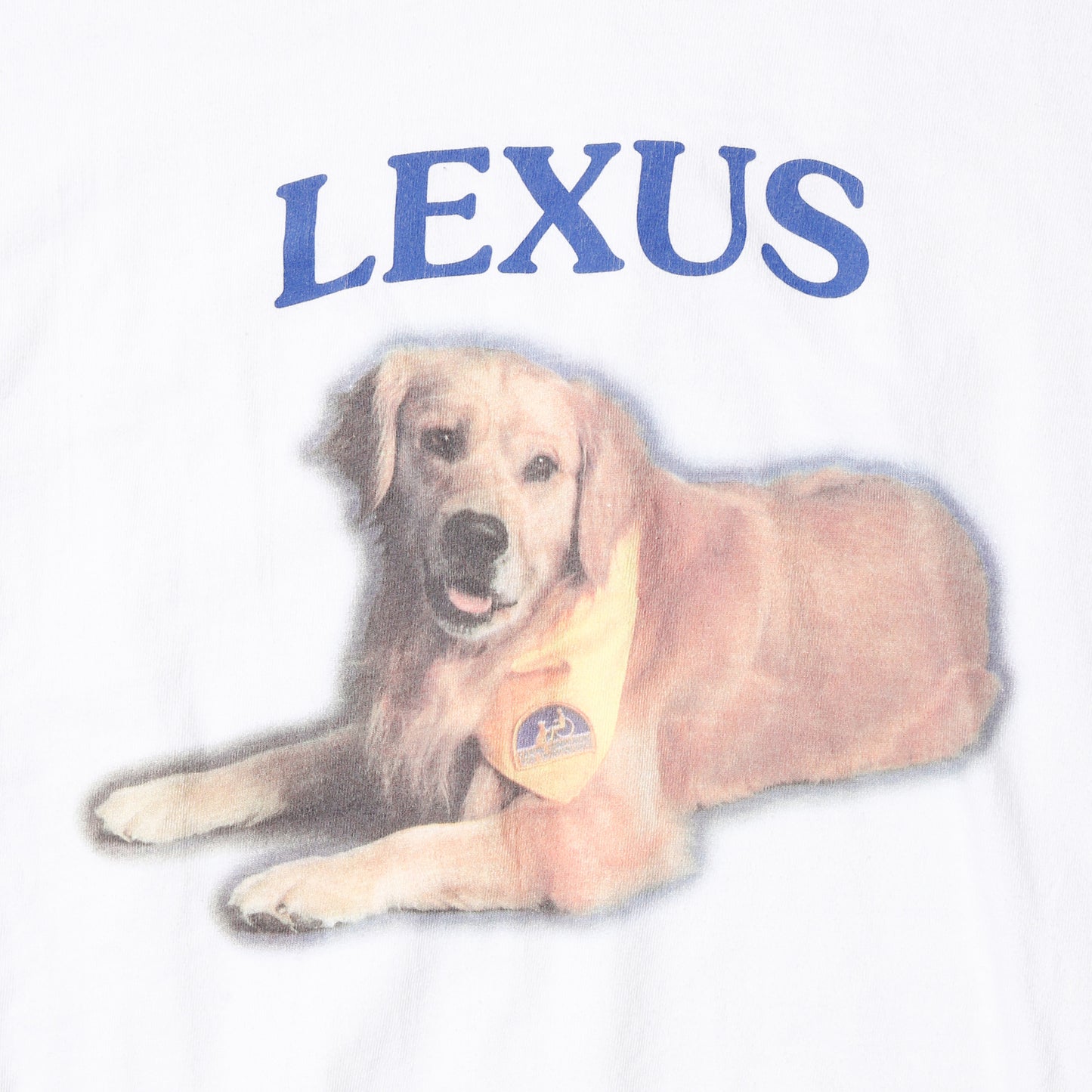 vintage just2000’s "Lexus" golden retriever t-shirt