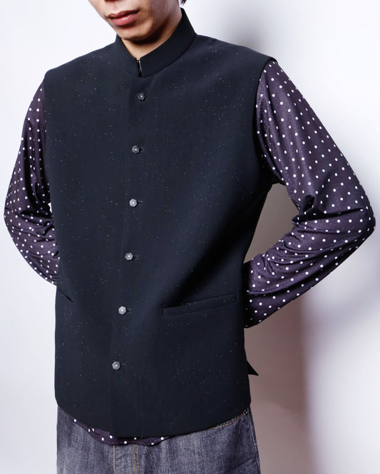 vintage lame suiting vest