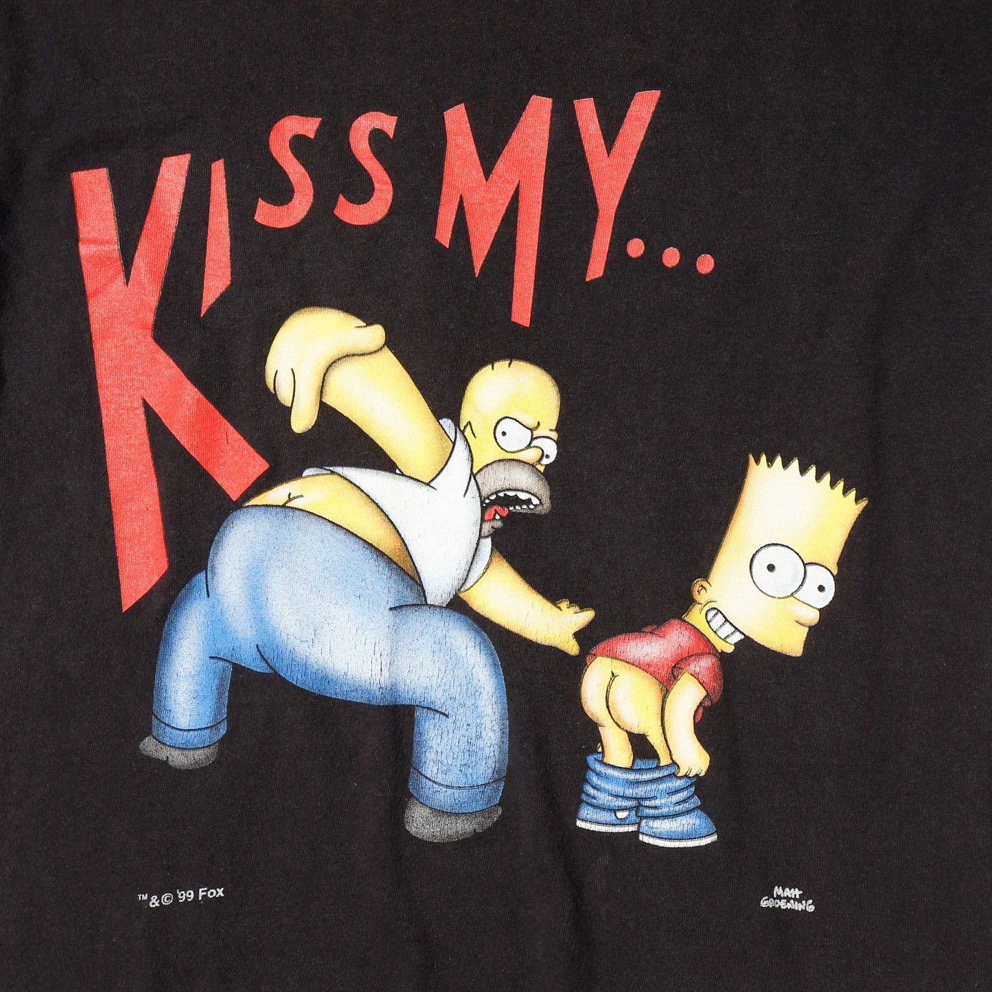 vintage 1999’s The Simpsons “kiss my…” t-shirt