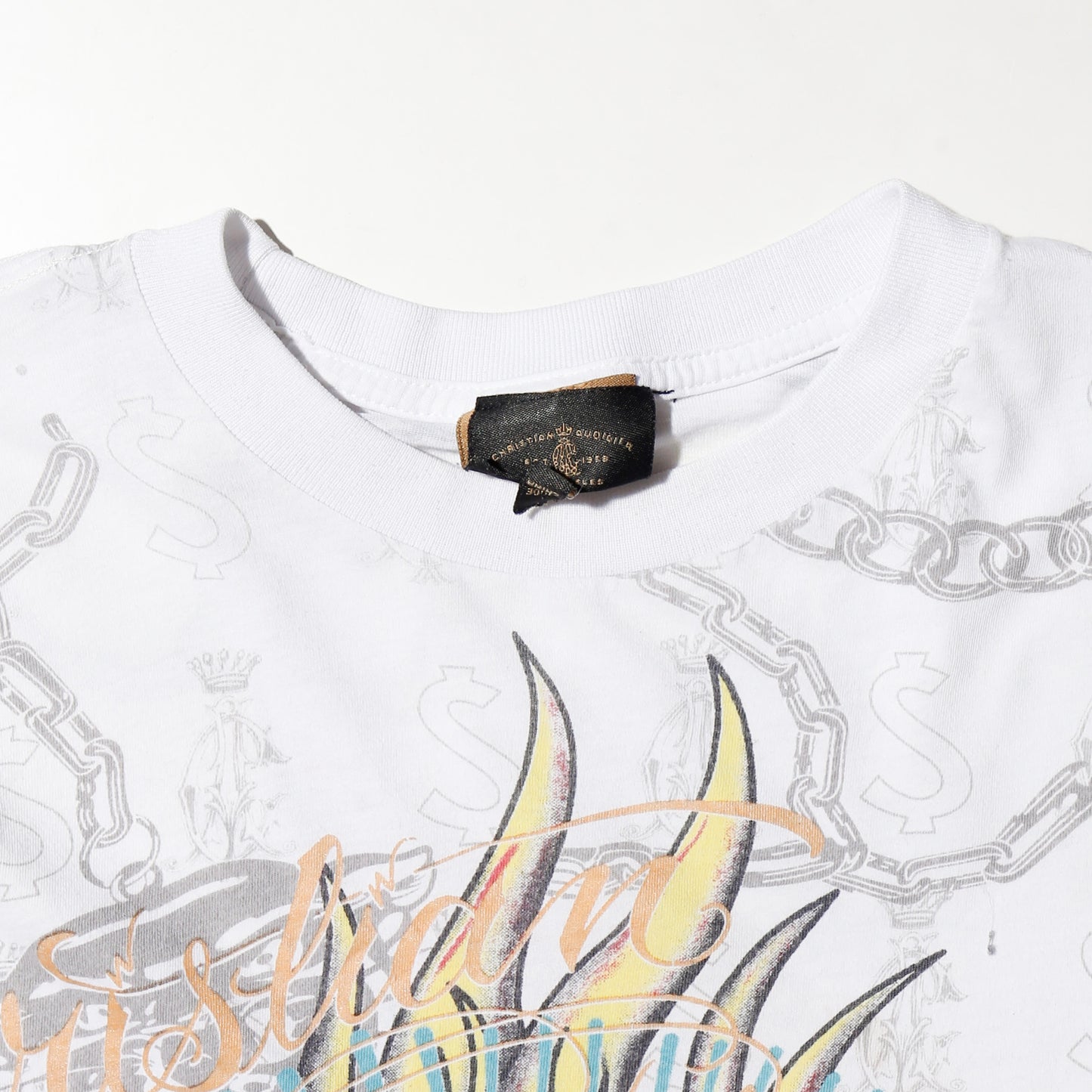 vintage 00's christian audigier tatoo l/s