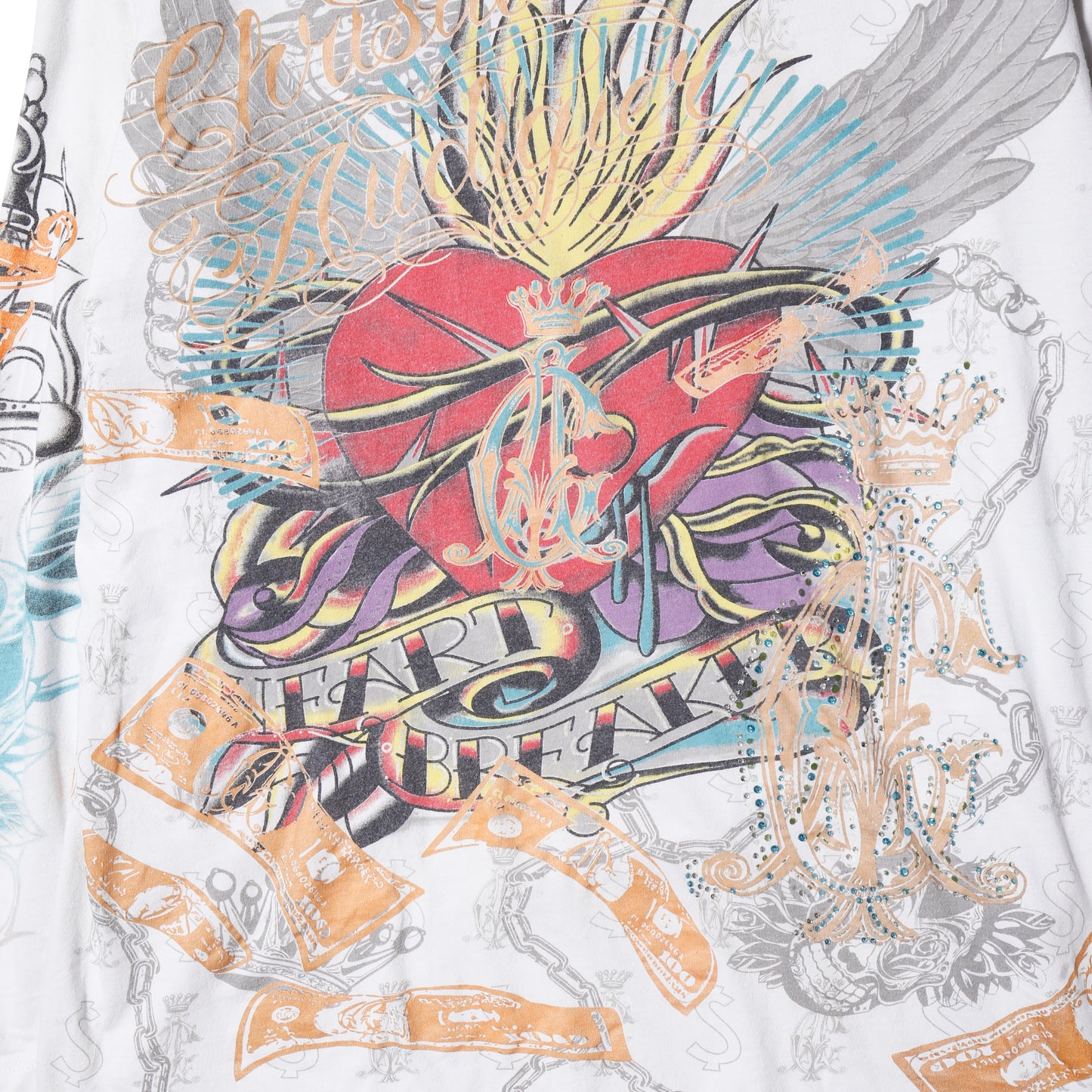 vintage 00's christian audigier tatoo l/s