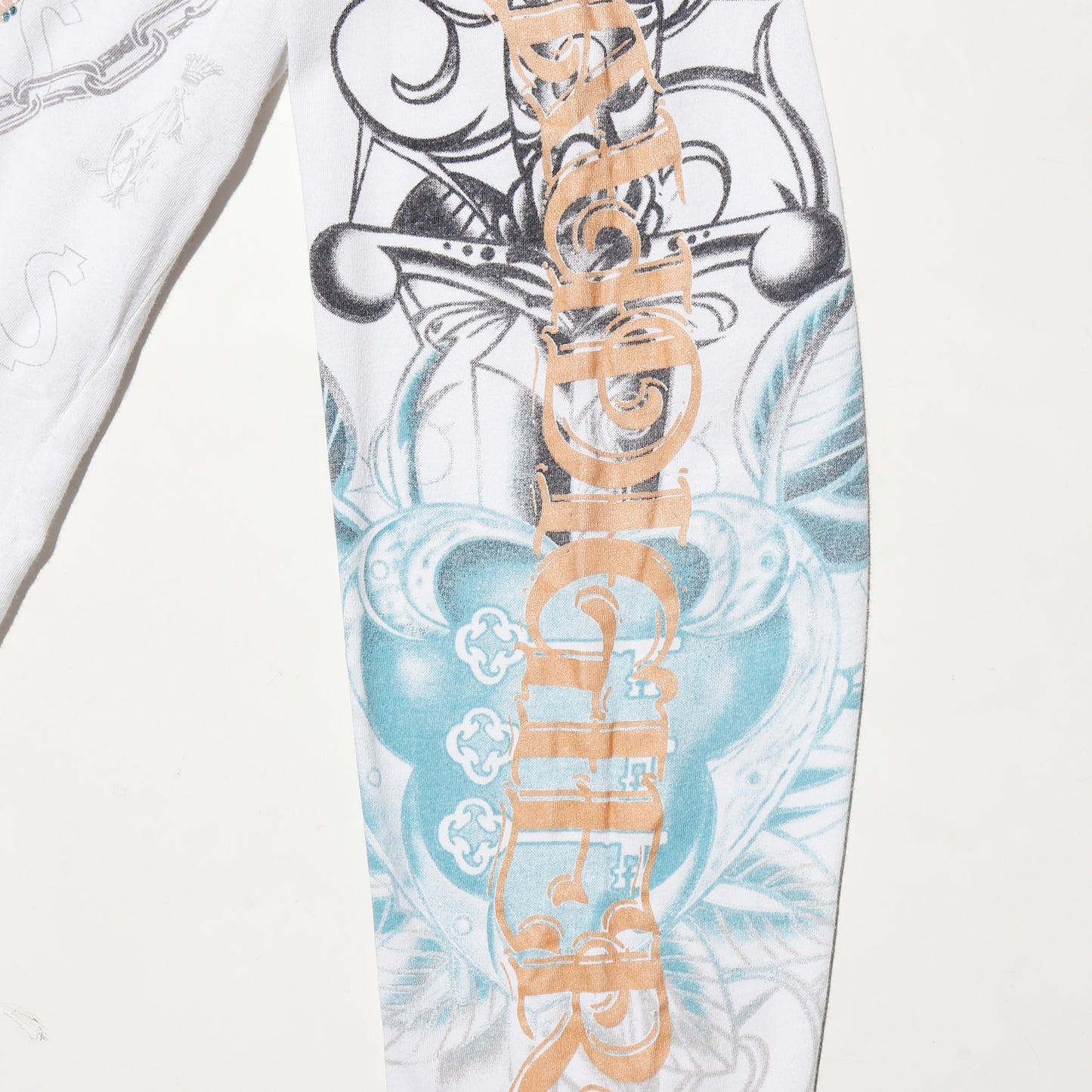 vintage 00's christian audigier tatoo l/s