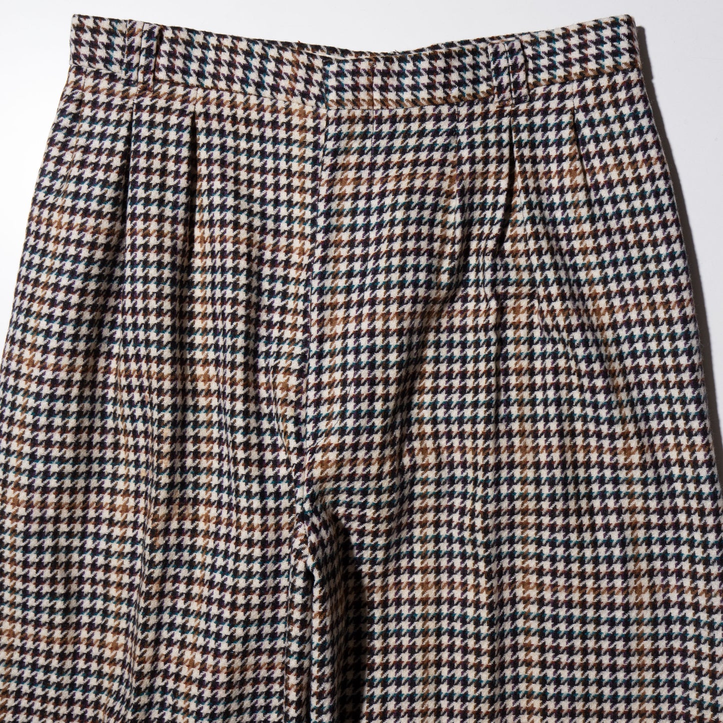 vintage houndstooth wide slacks