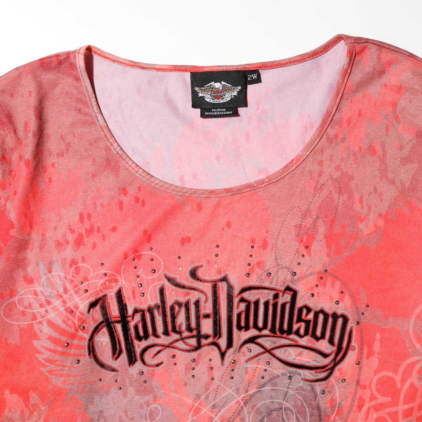 vintage 00's harley-davidson tatoo cut sew