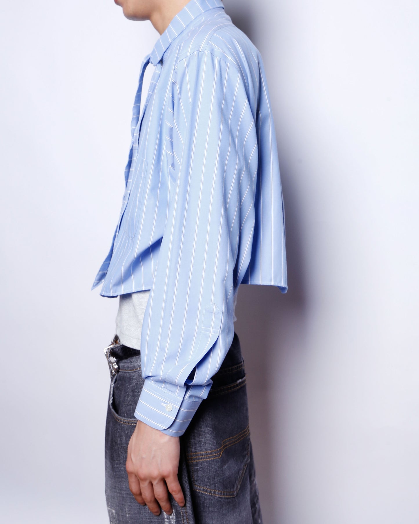 remake cropped bowtie shirt