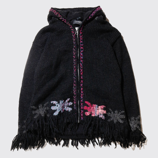 vintage fringe folklore hoodie