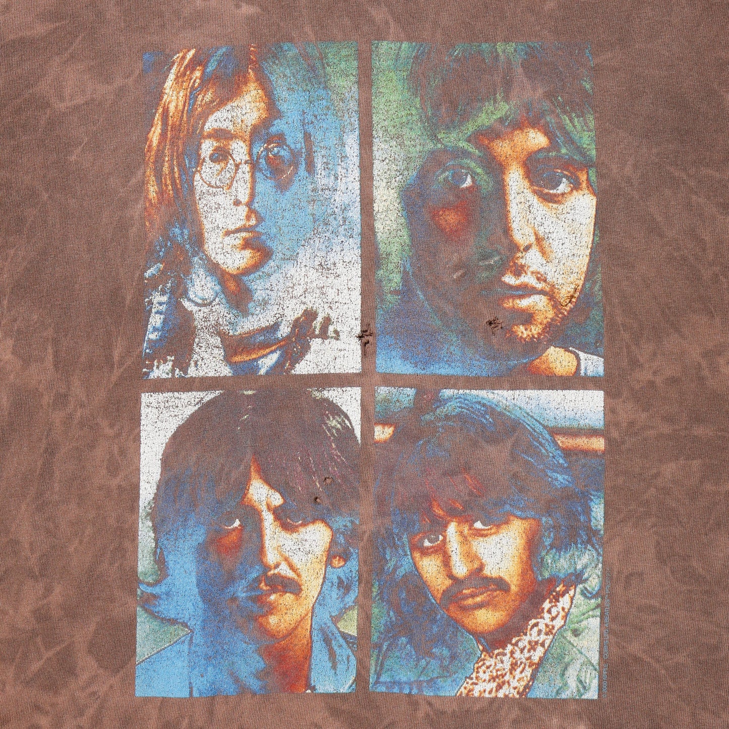 vintage 90's The Beatles broken t-shirt