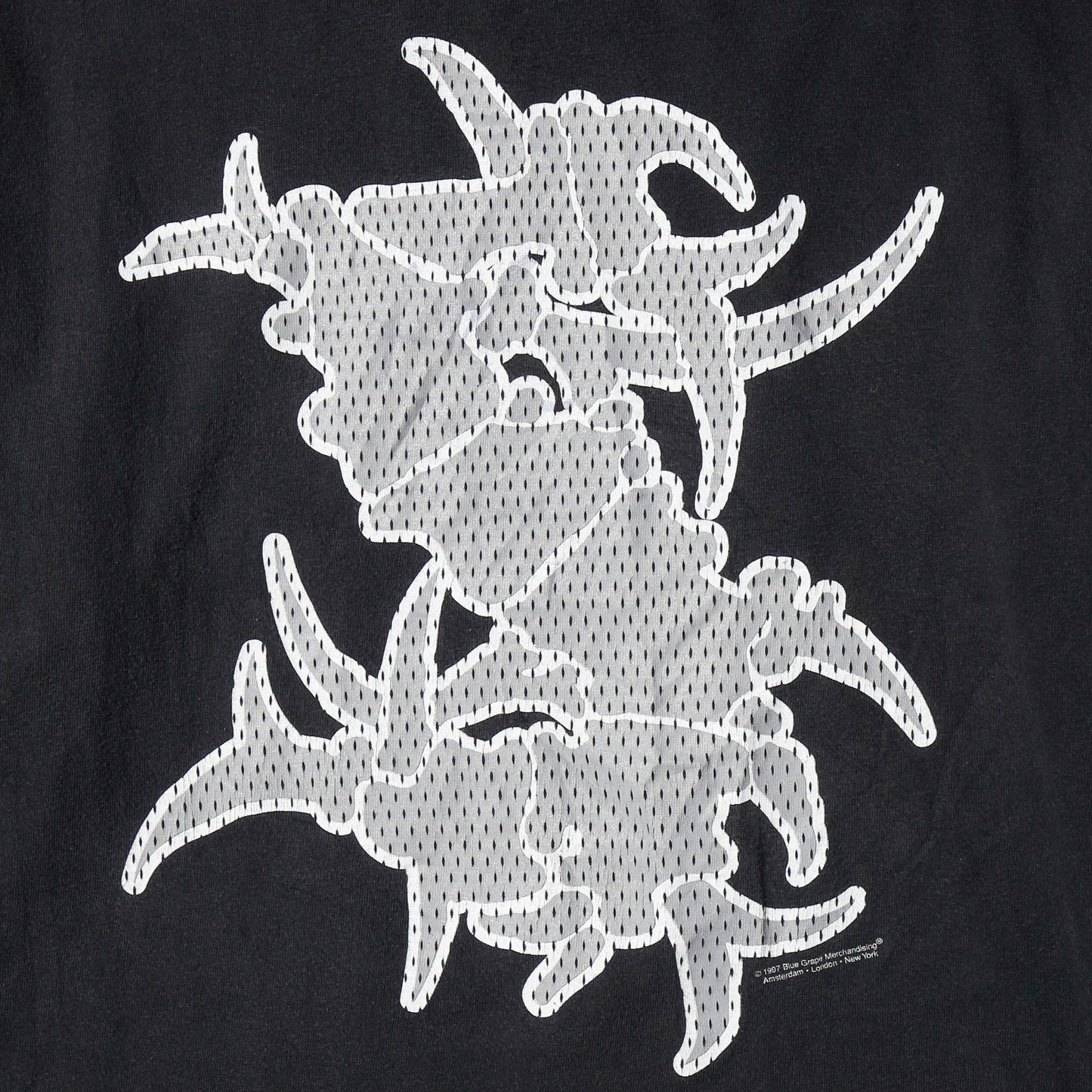 vintage 1997's sepultura tribal bone mesh print l/s