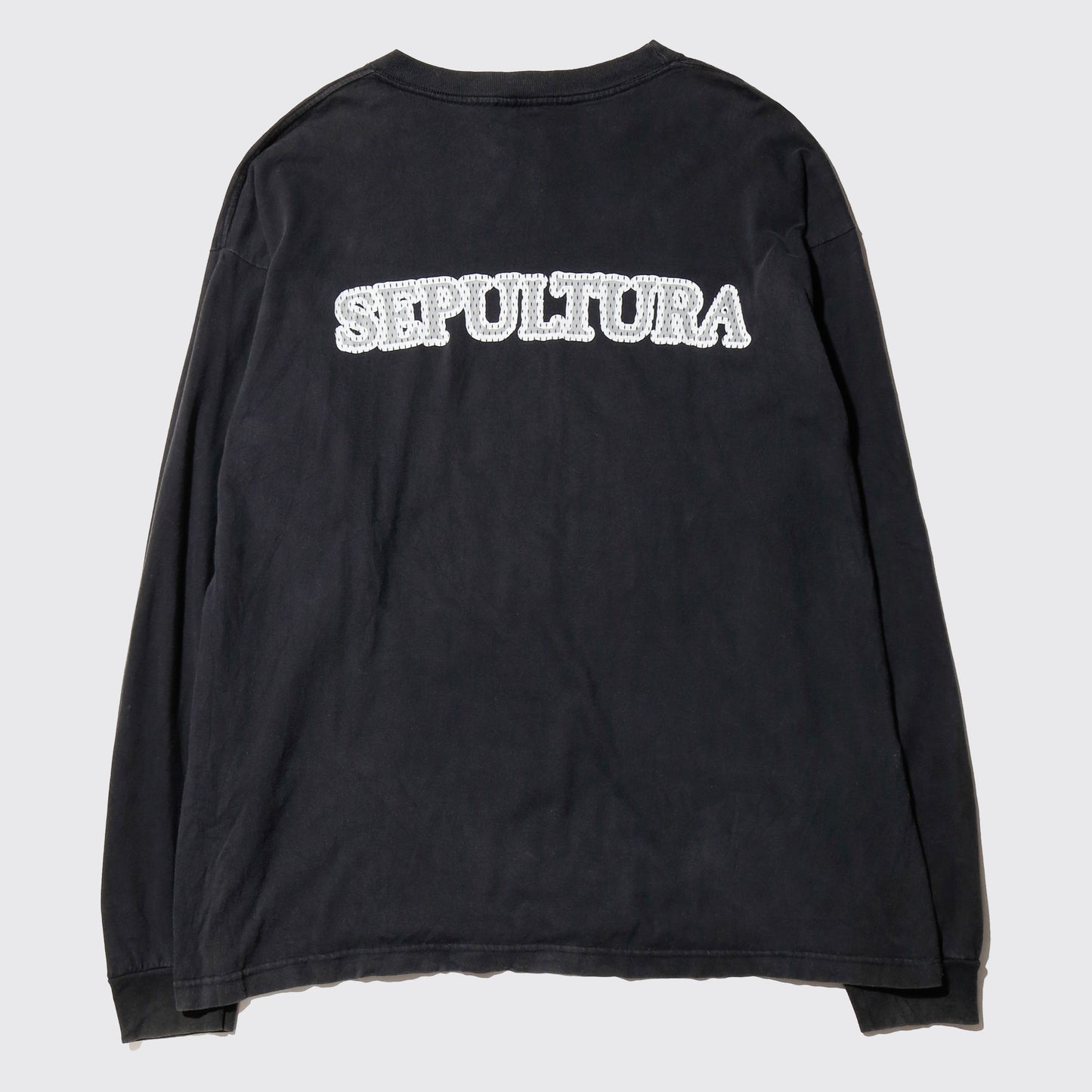 vintage 1997's sepultura tribal bone mesh print l/s