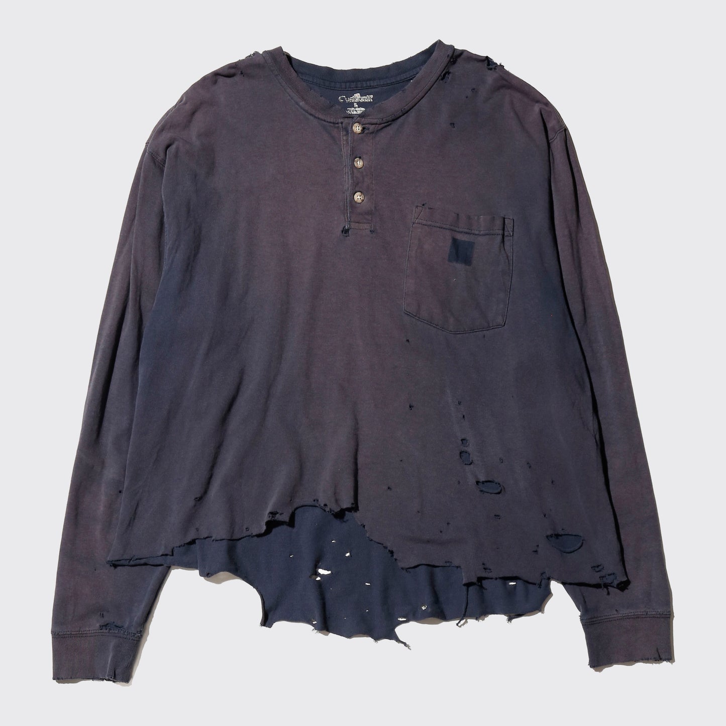 *one-off broken henry neck cut sew