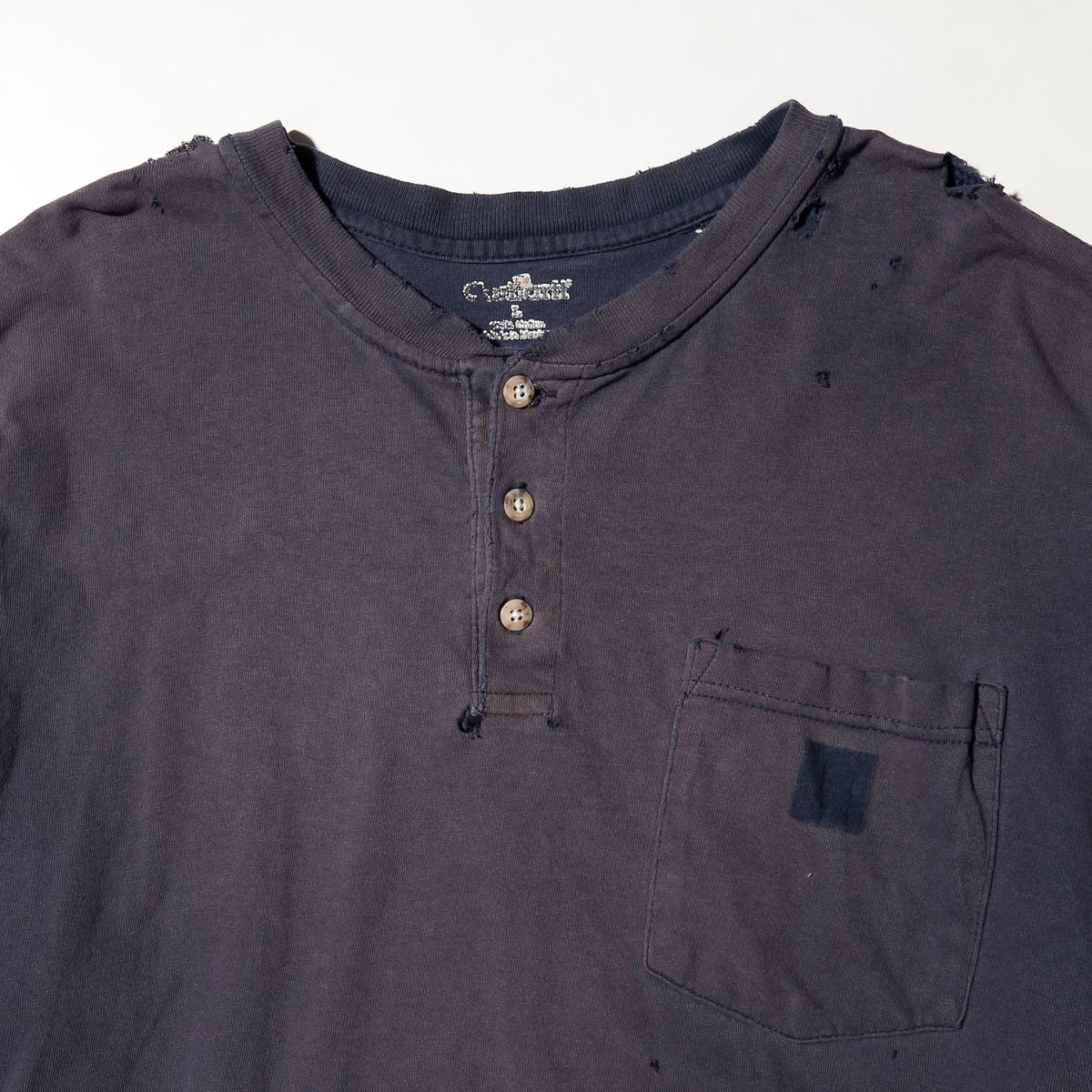 *one-off broken henry neck cut sew