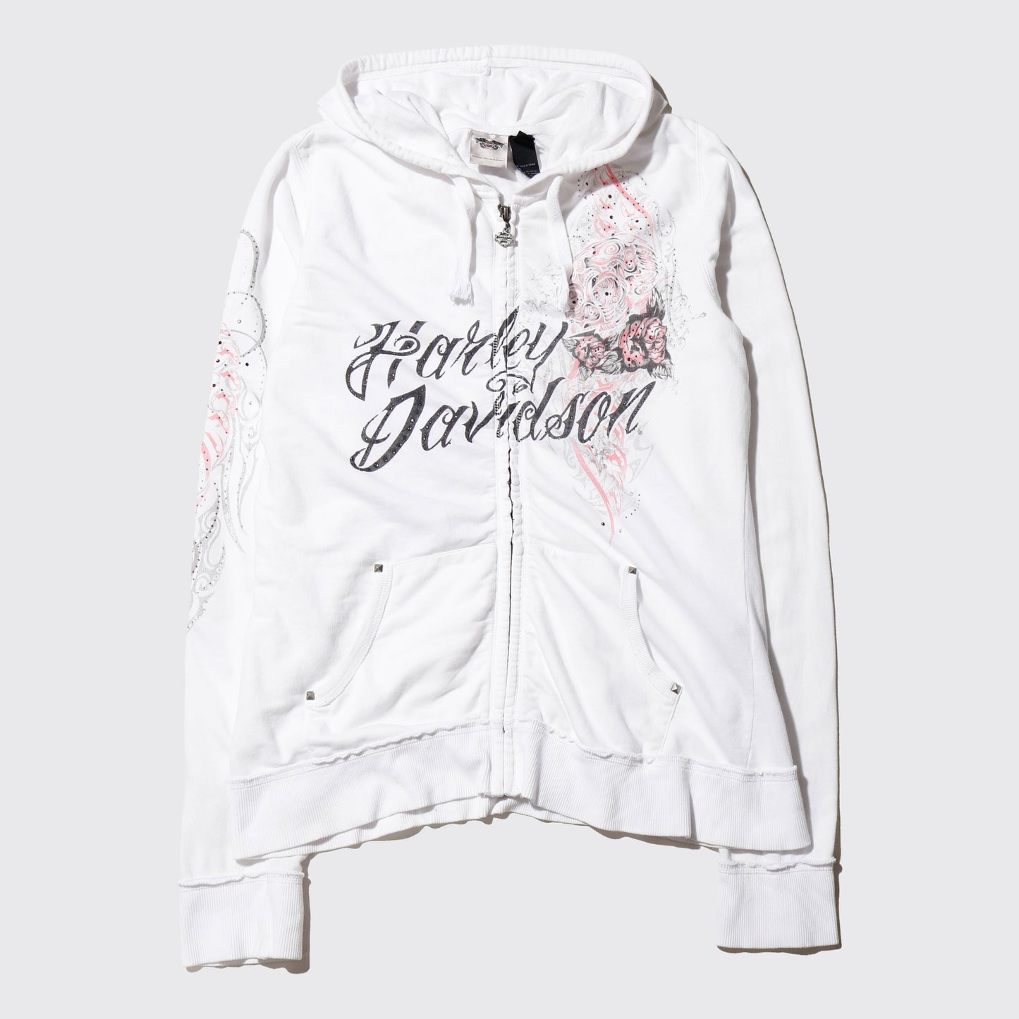 vintage 00's harley-davidson bijou tatoo hoodie