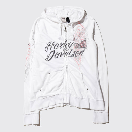 vintage 00's harley-davidson bijou tatoo hoodie