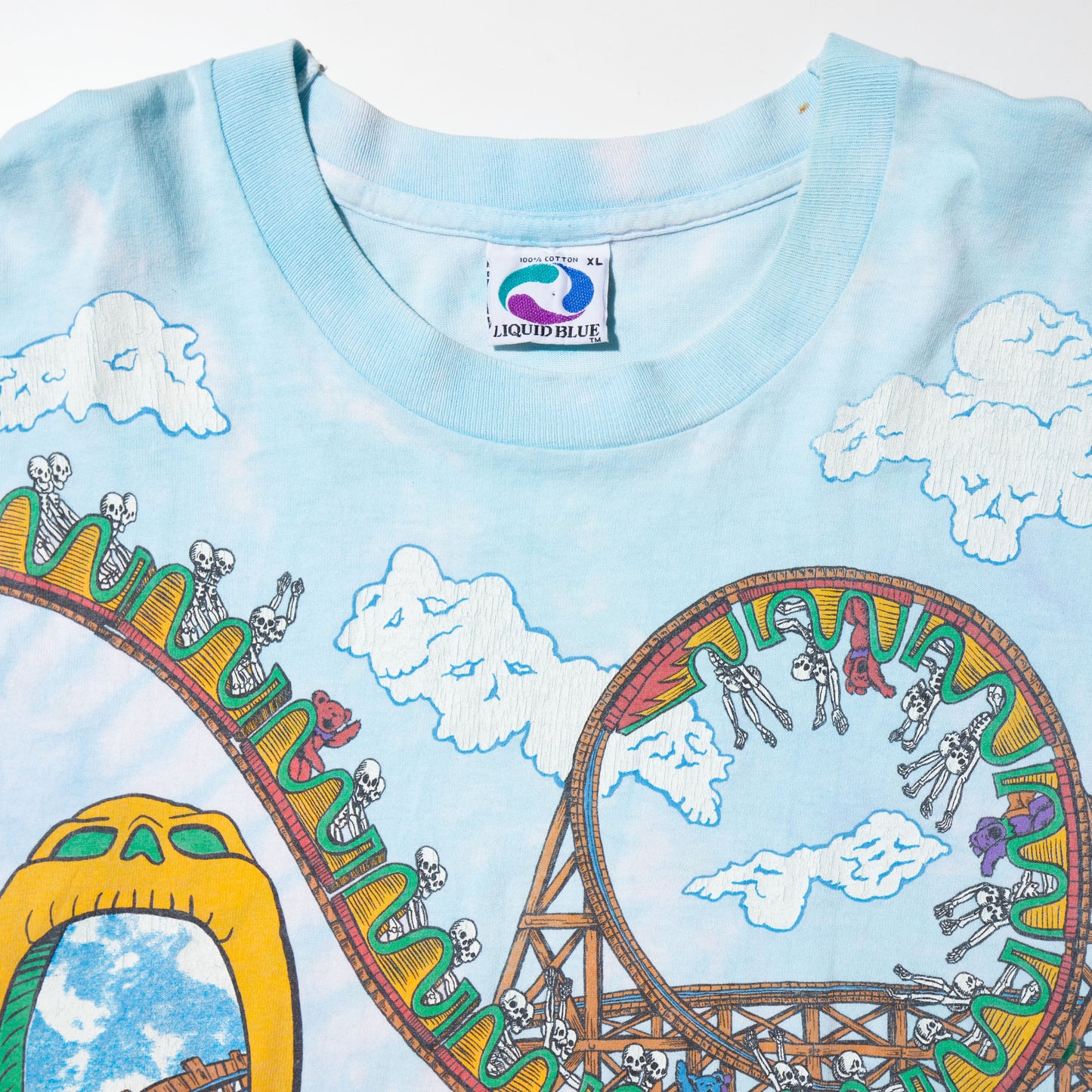 vintage 1993's Grateful Dead Skeletons Amusement Park t-shirt