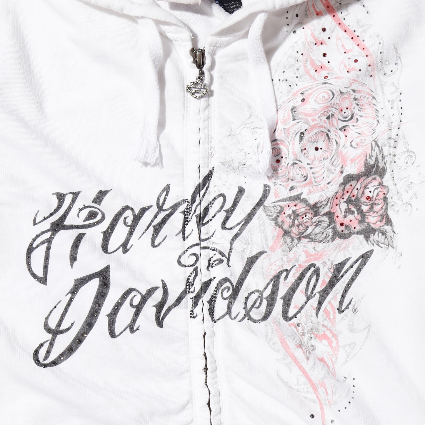 vintage 00's harley-davidson bijou tatoo hoodie