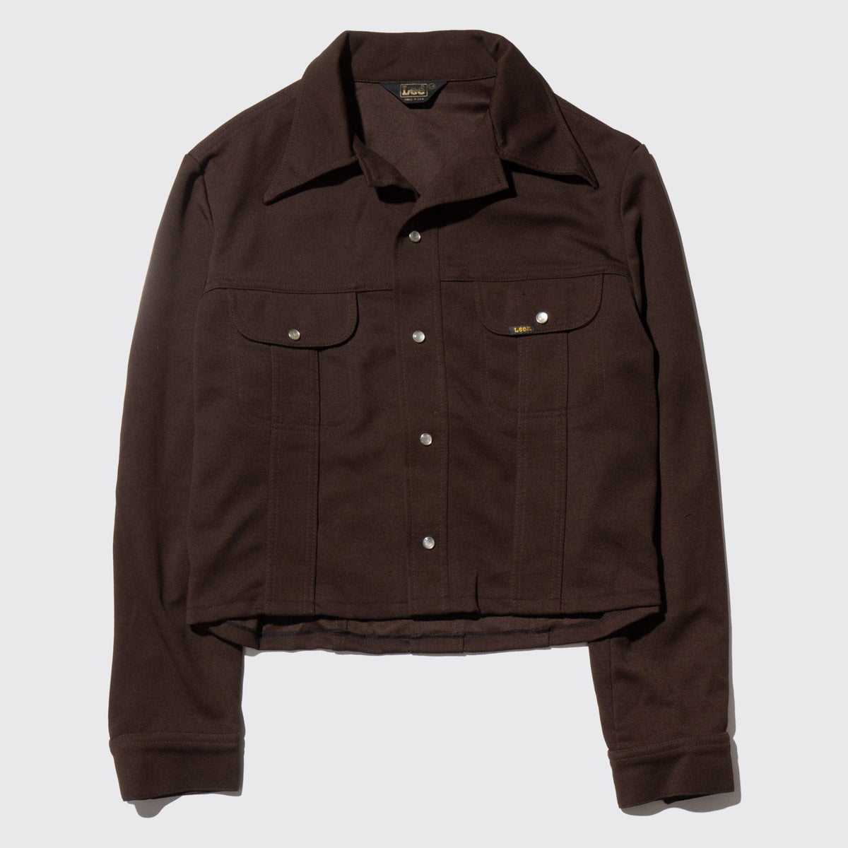 vintage 70's lee cropped poly truker jacket