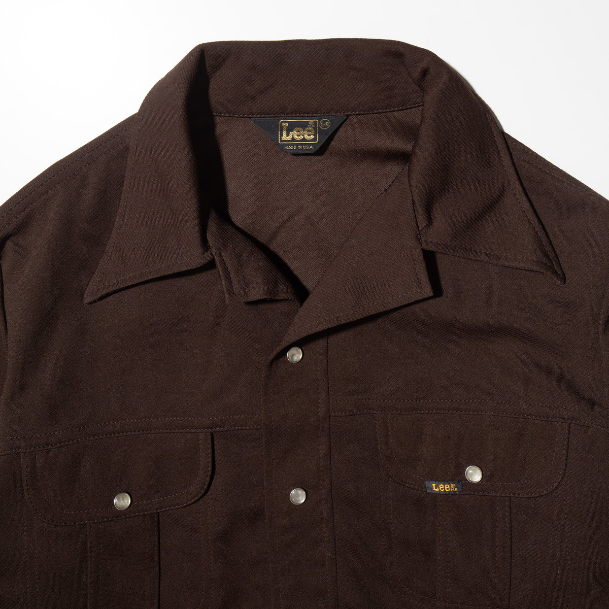 vintage 70's lee cropped poly truker jacket