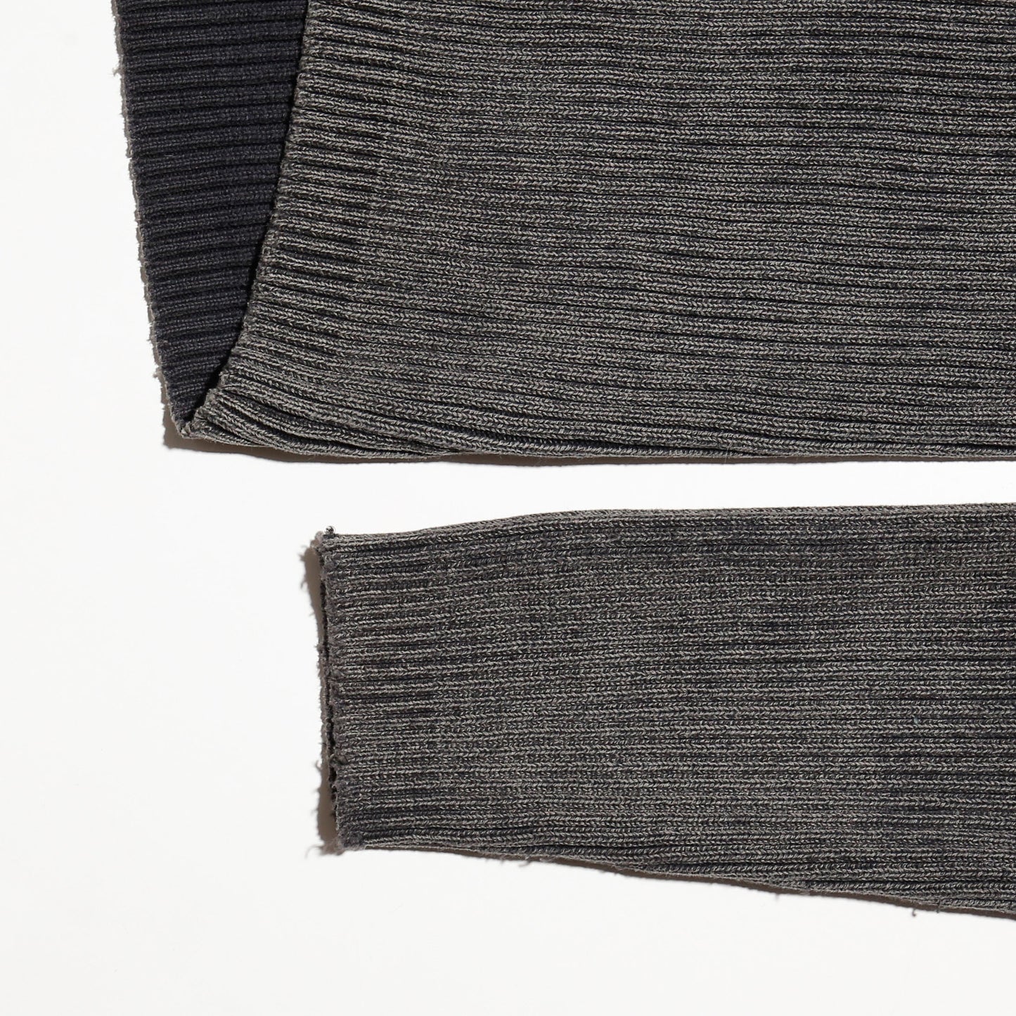 vintage lace up ribbed sweater