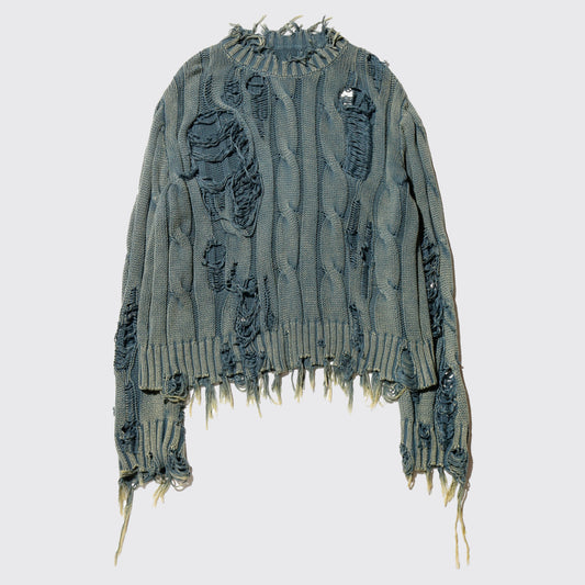 *one-off broken braids sweater