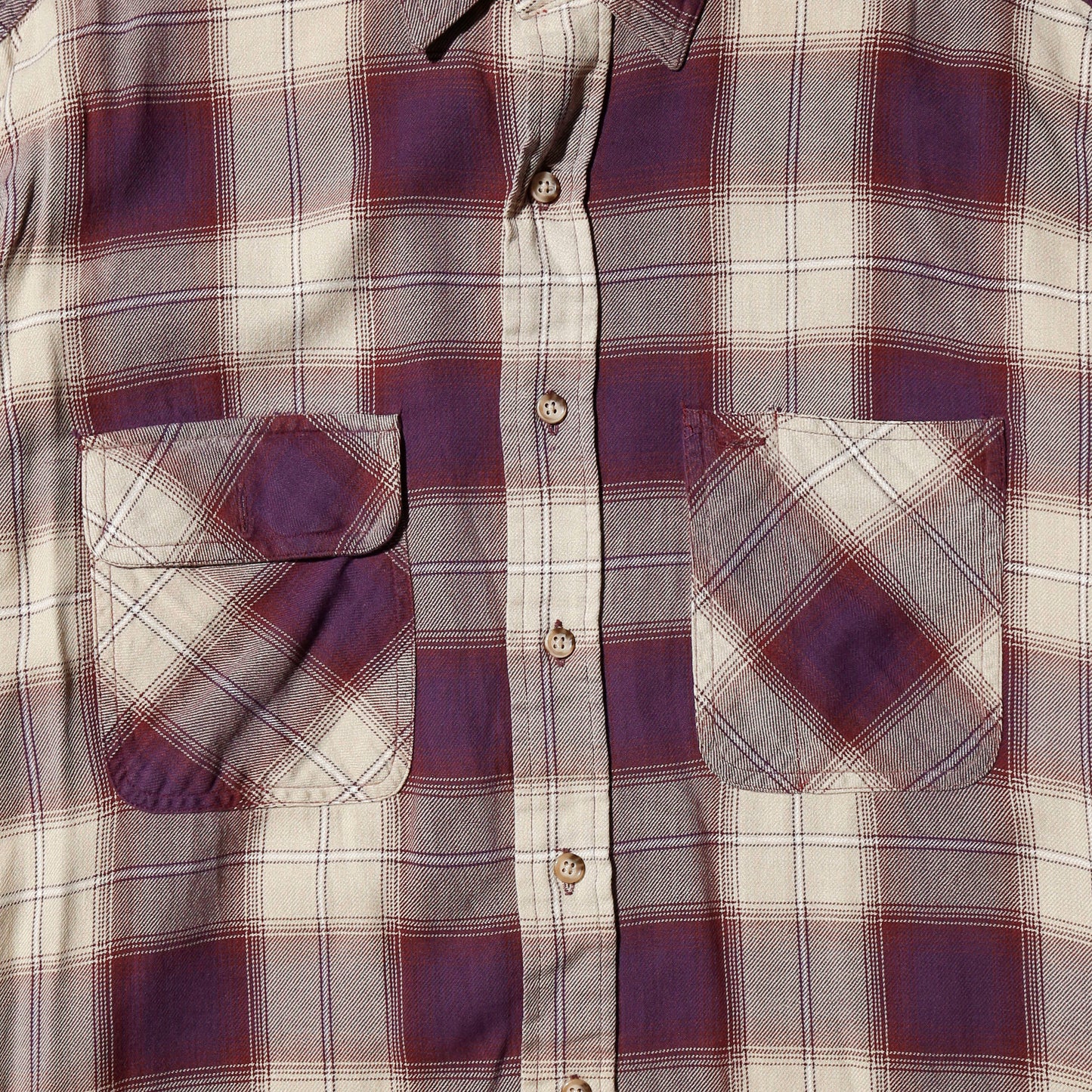 vintage the arrow ombre check shirt