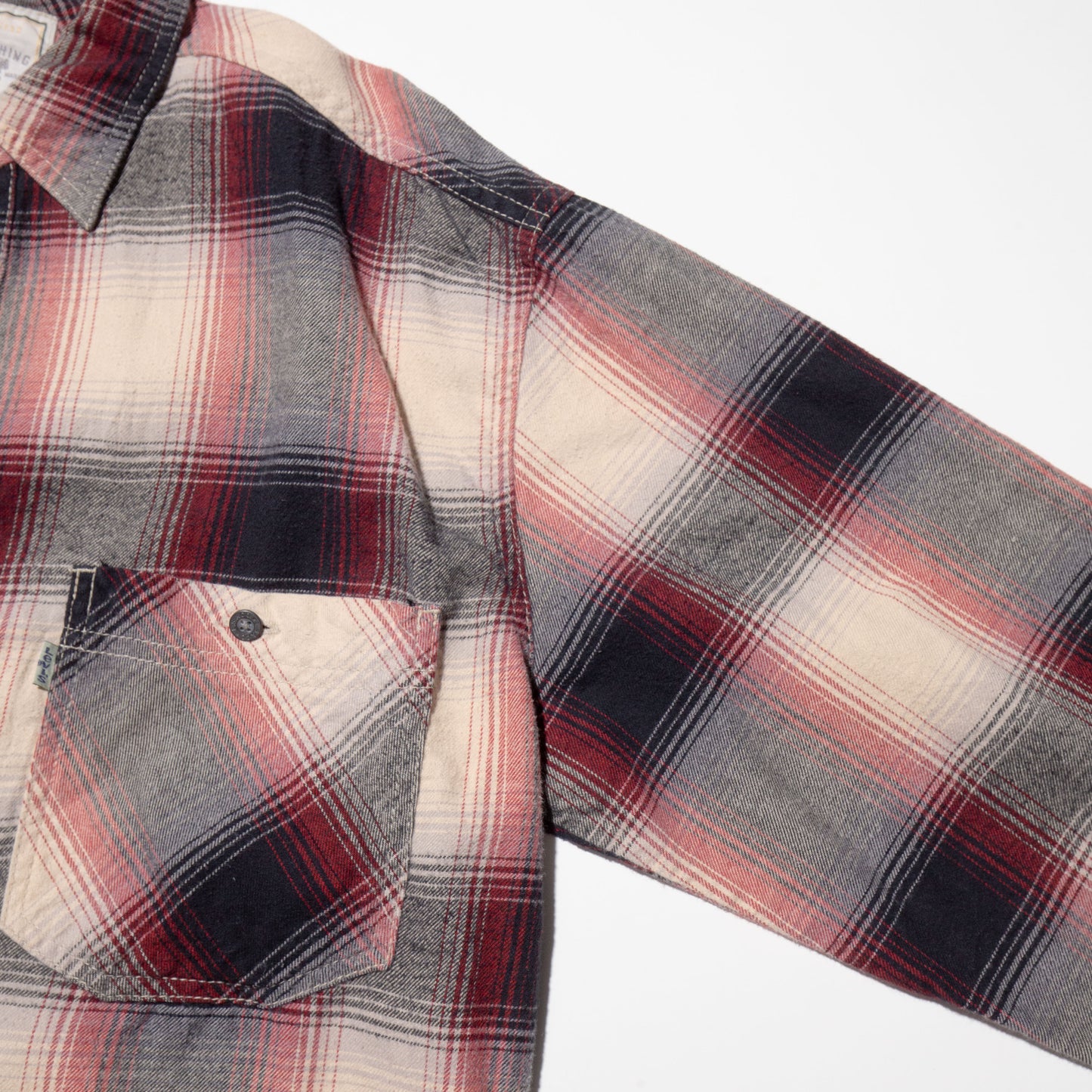 vintage levi's ombre check loose shirt