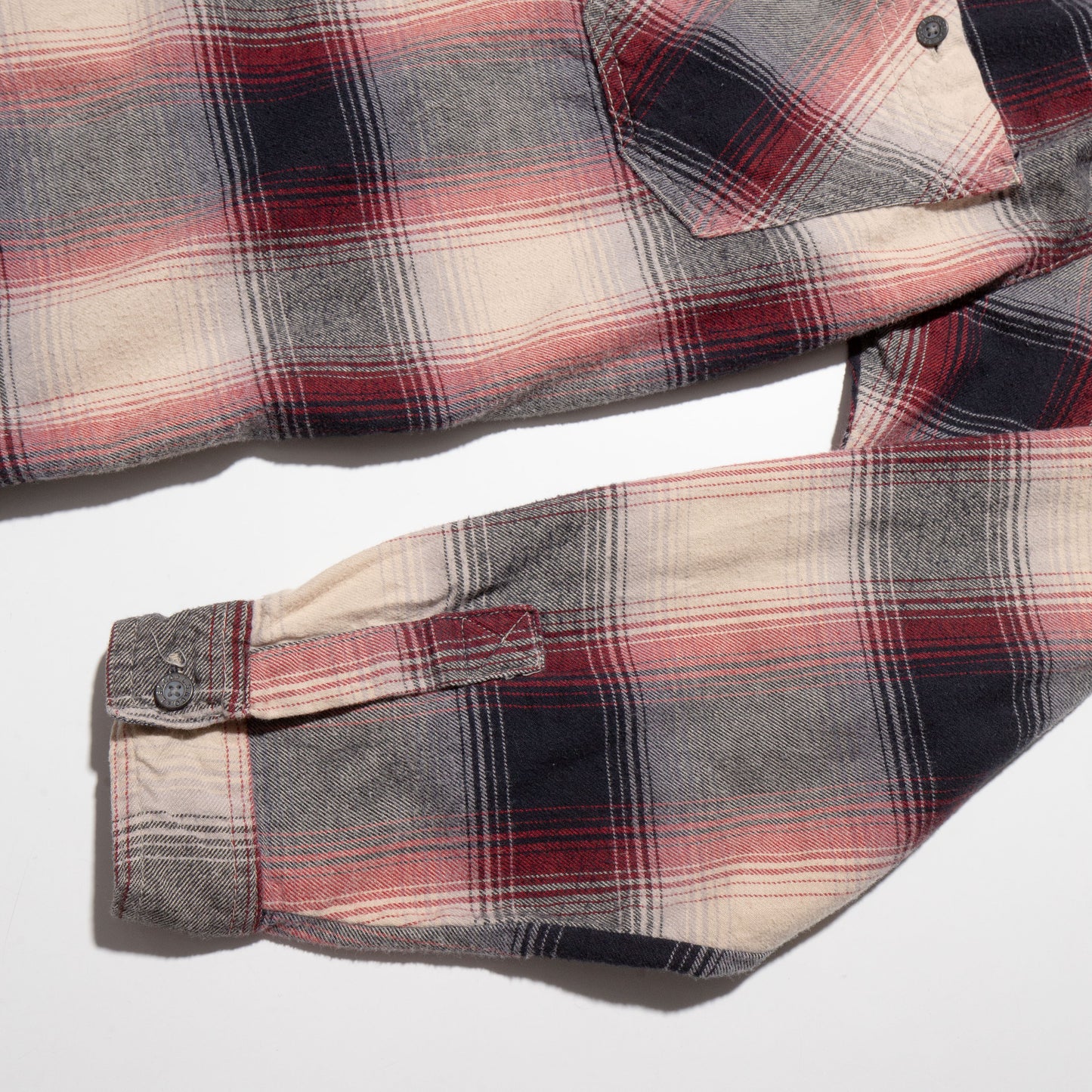 vintage levi's ombre check loose shirt