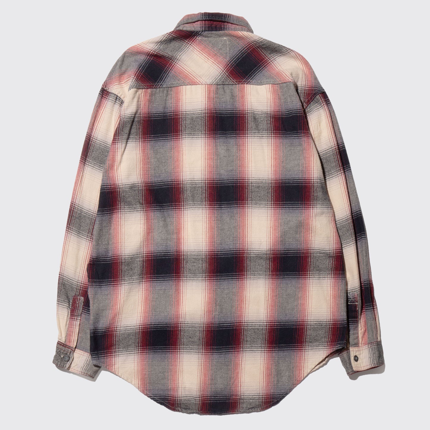 vintage levi's ombre check loose shirt