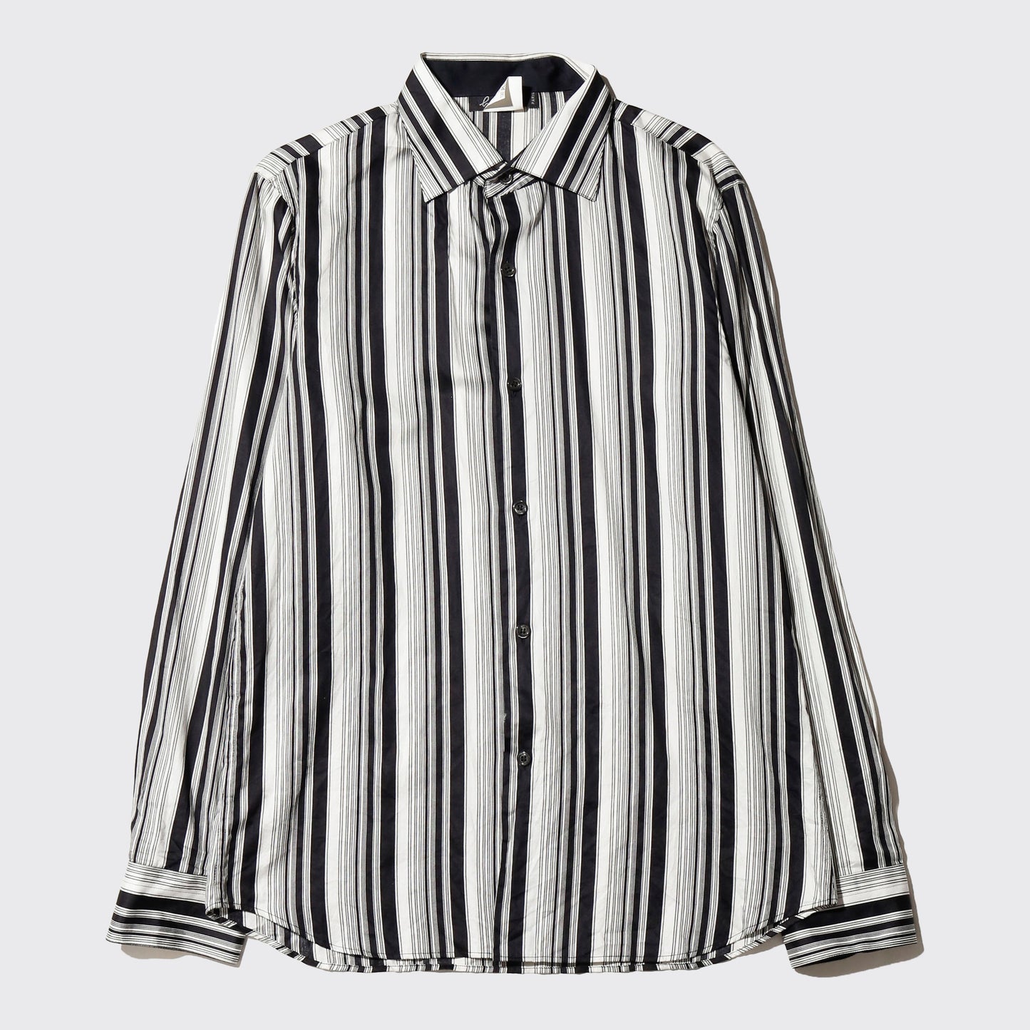 vintage agnes b. stripe cotton shirt
