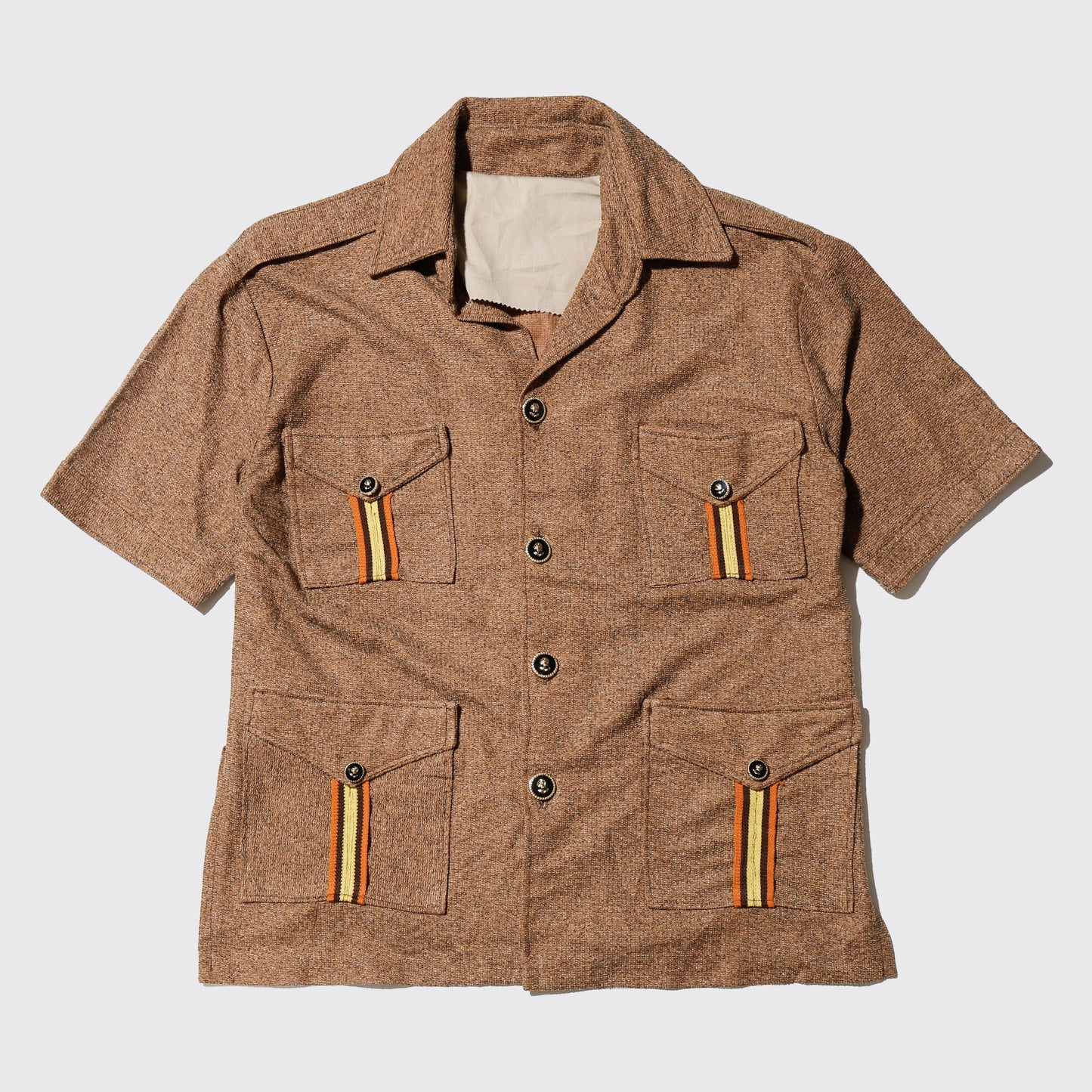 vintage 70's slab safari shirt