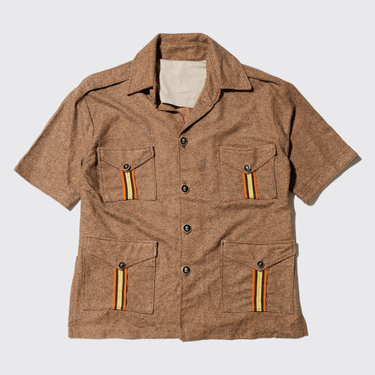 vintage 70's slab safari shirt