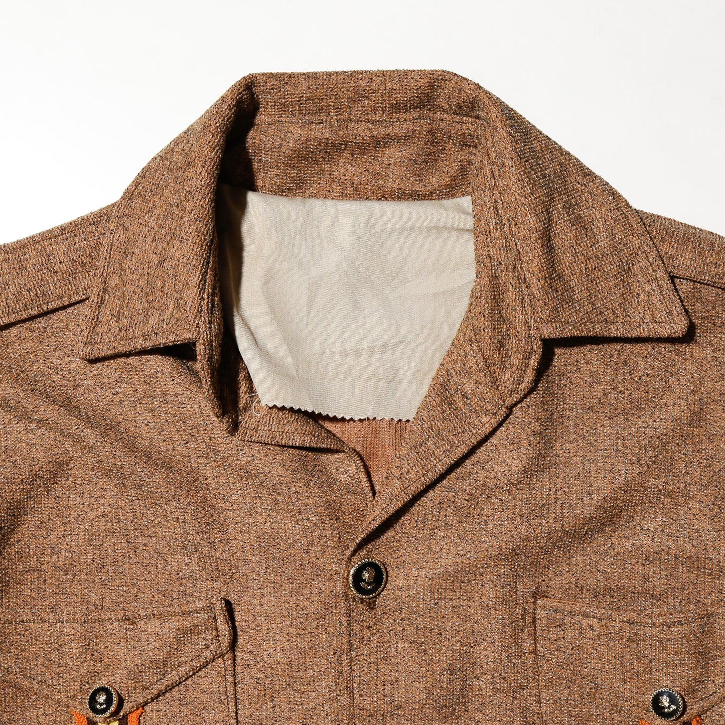 vintage 70's slab safari shirt
