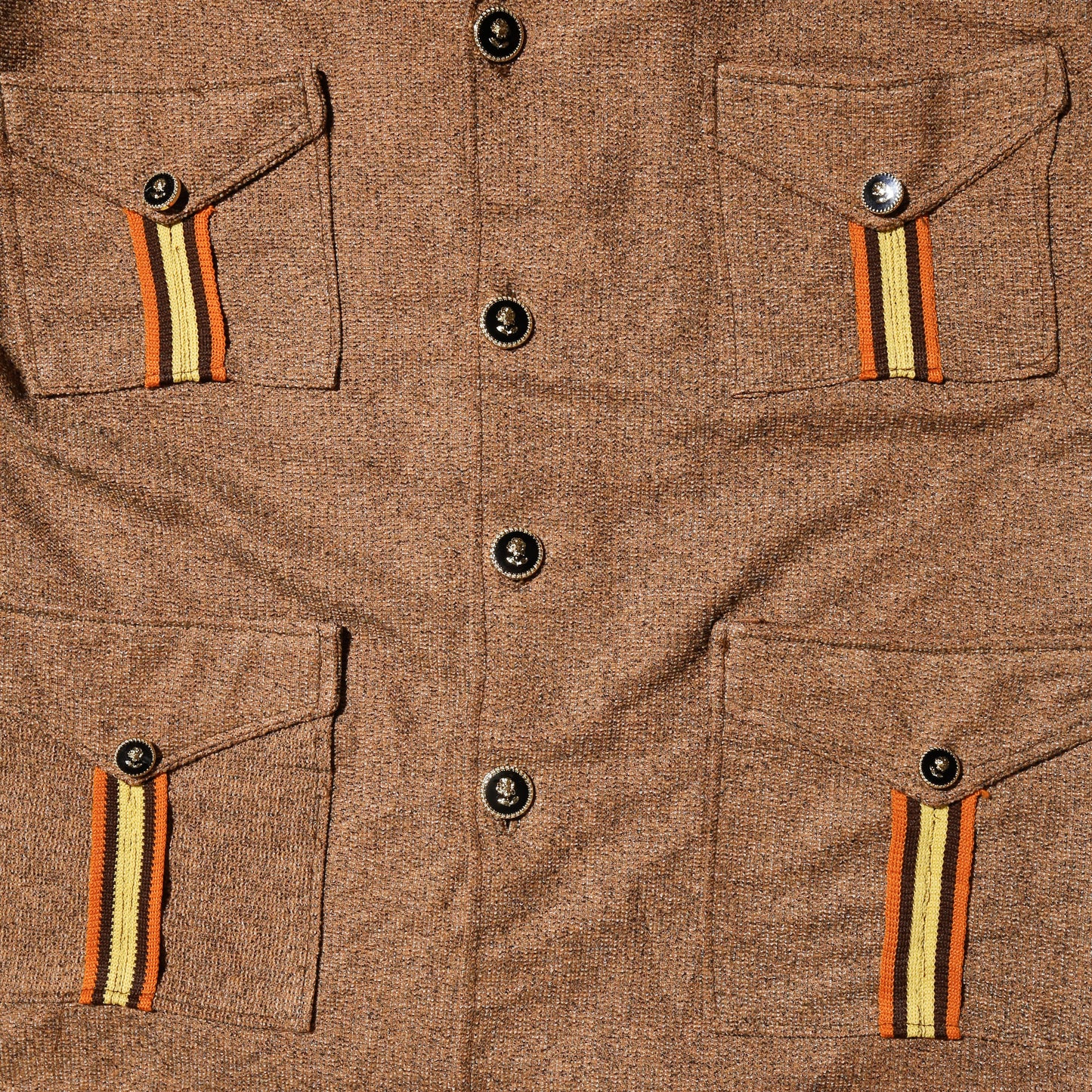 vintage 70's slab safari shirt