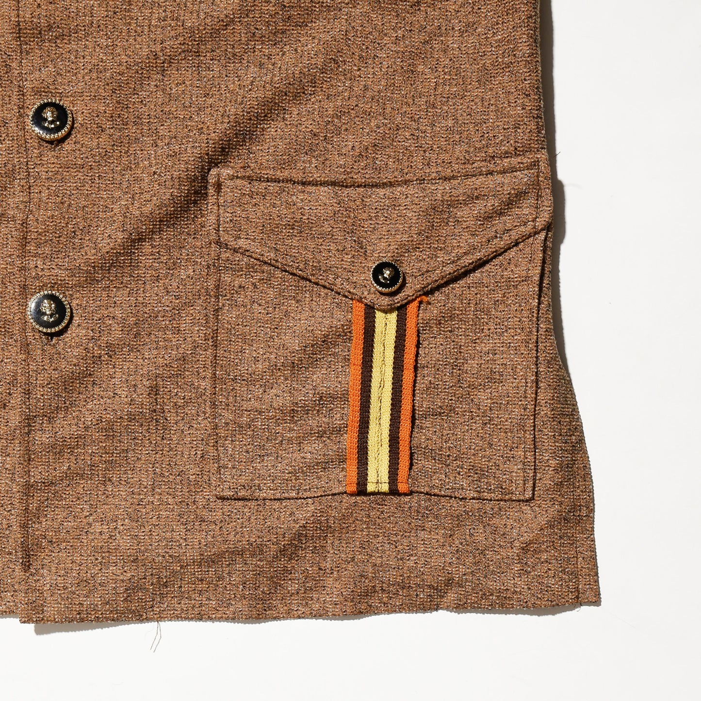 vintage 70's slab safari shirt