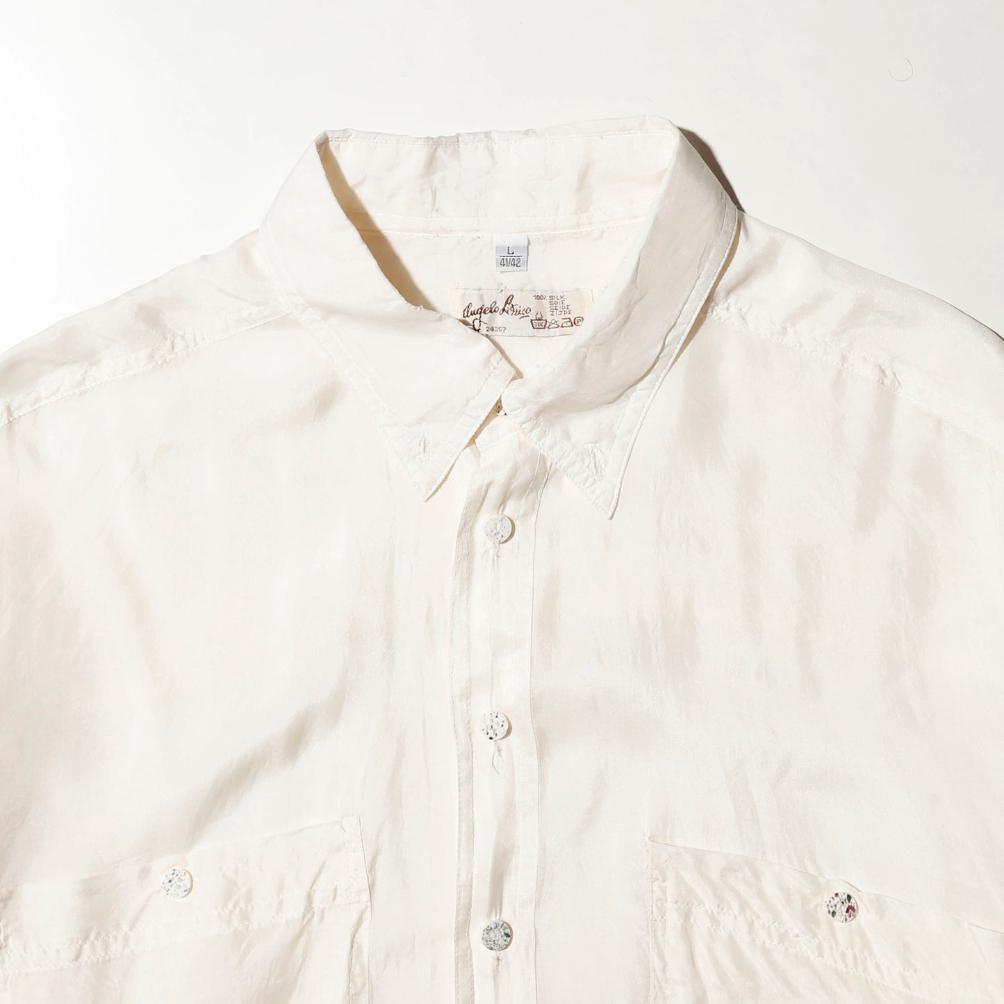 vintage angelo litrico silk shirt