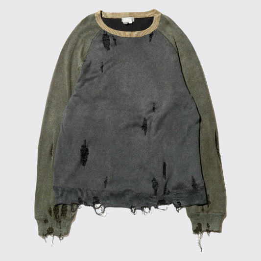 *one-off raglan broken sweater