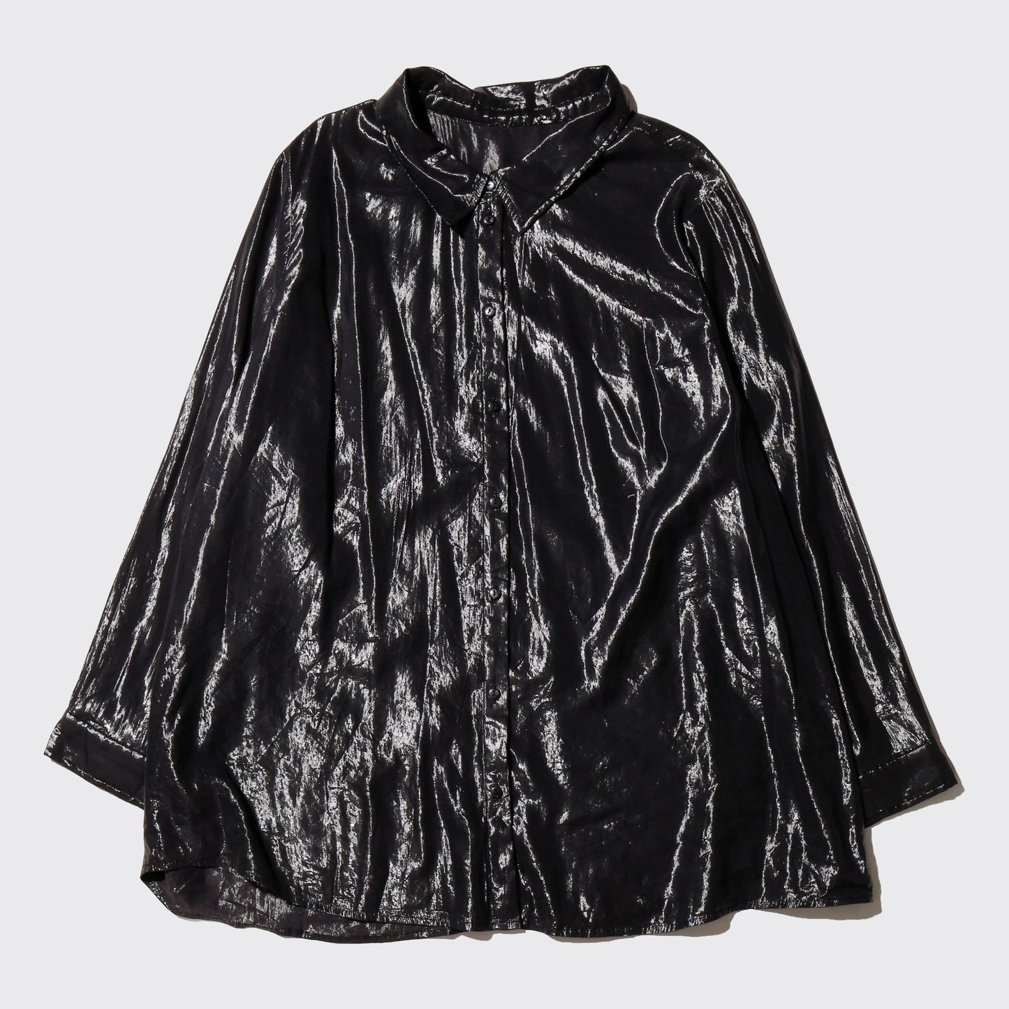 vintage metalic organza shirt
