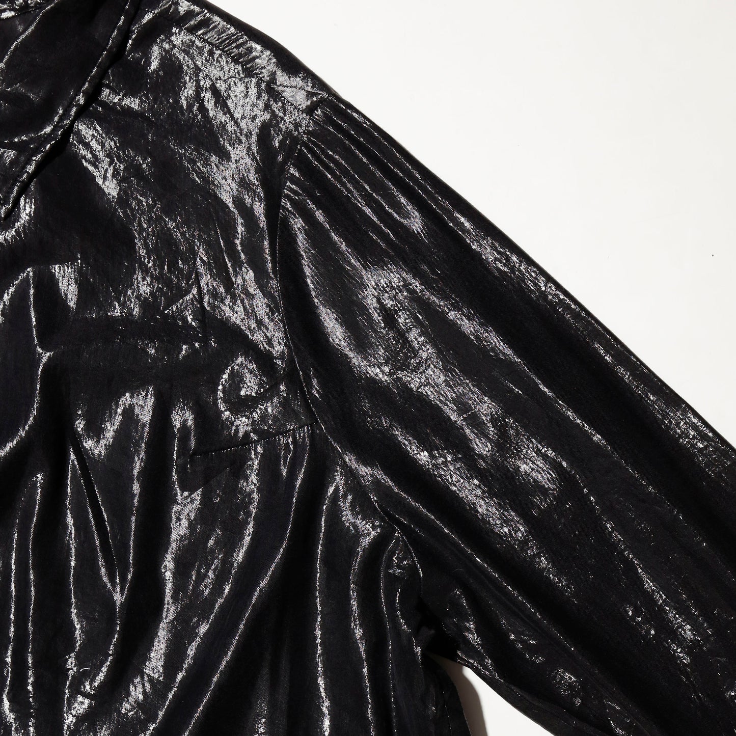vintage metalic organza shirt