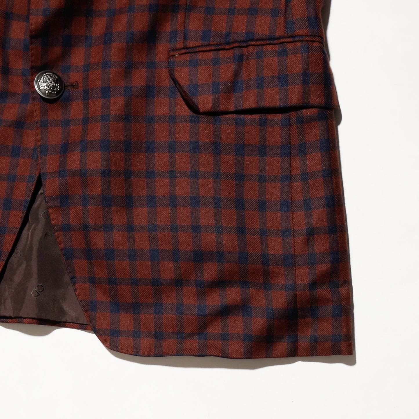 vintage 80's Dior check single tailored jacket