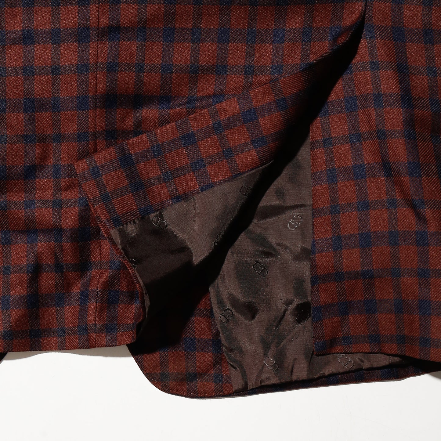 vintage 80's Dior check single tailored jacket