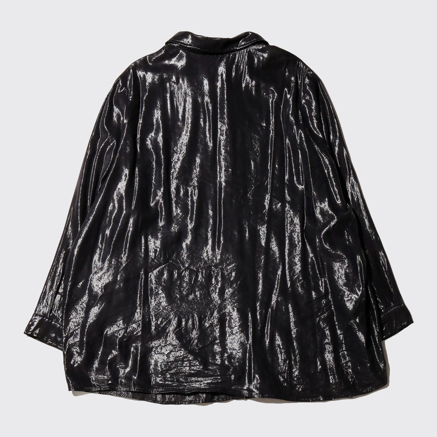 vintage metalic organza shirt