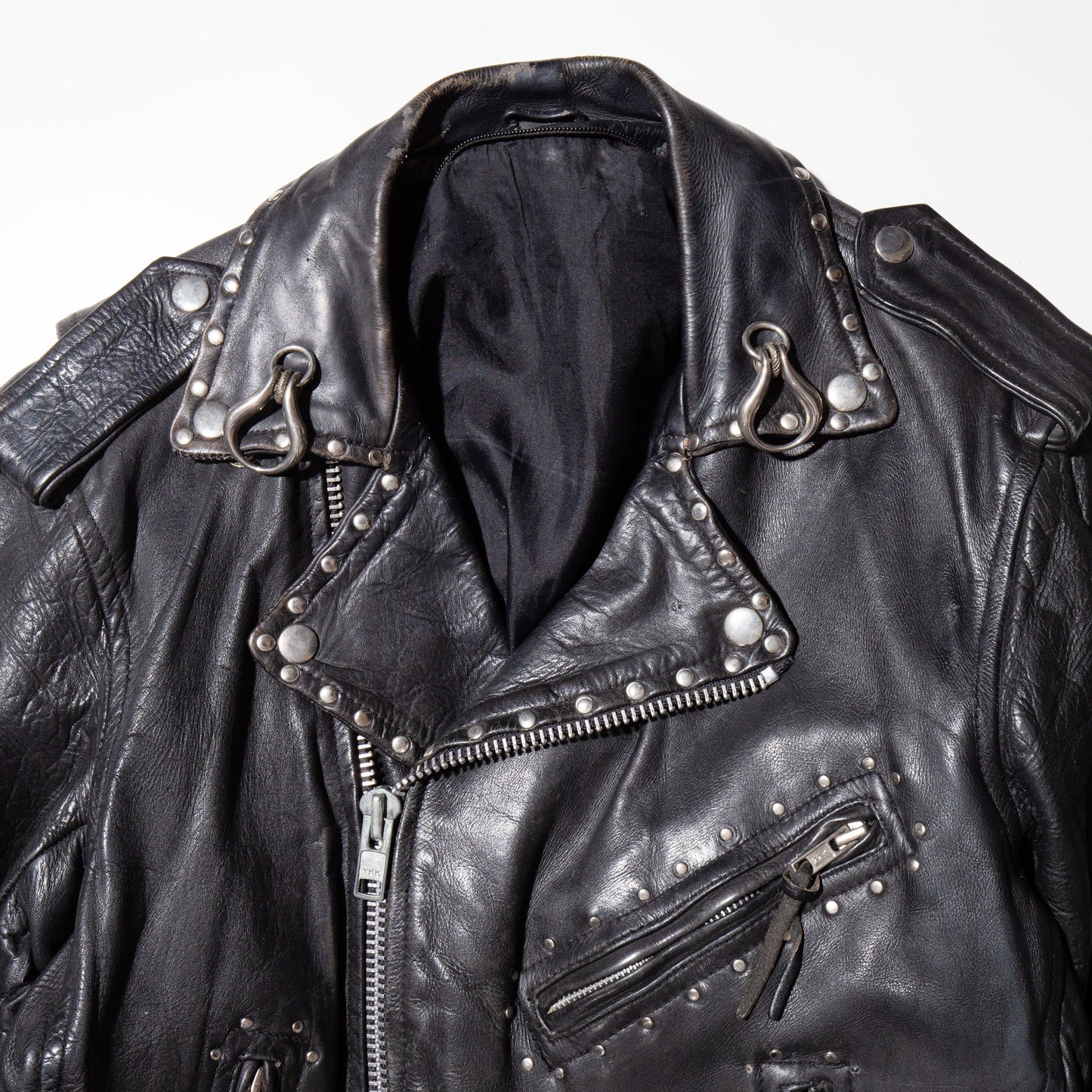 vintage custom leather riders jacket